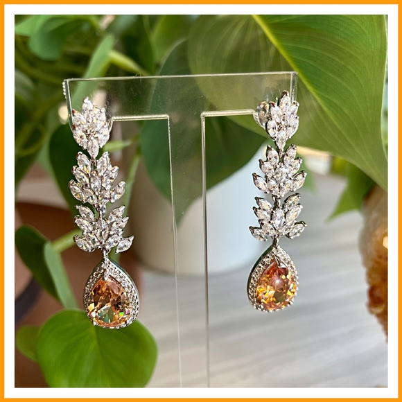 💫 HP! 'LUXE' CITRINE EARRINGS 💫 - Picture 2 of 3